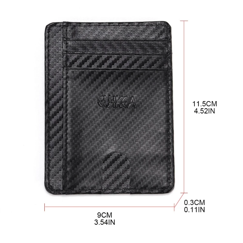 

Men Slim RFID Blocking Wallet PU Leather Credit Card Holder Cards Case Pocket
