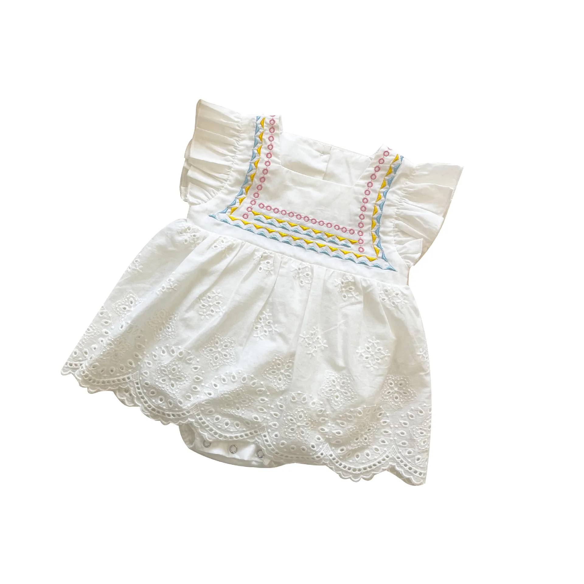 

Yg brand children's clothing 2021 summer new square collar one-piece clothes baby 100 day skirt baby sleeveless creeping suit