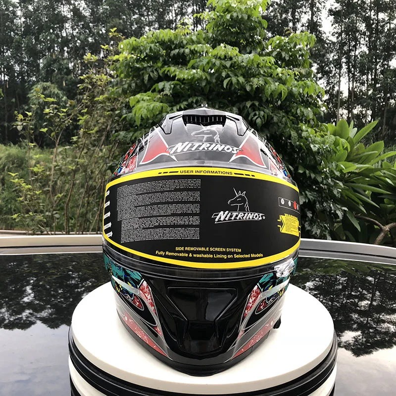 Double Lens Motorcycle Helmet Flip up Modular Motocicleta Casco Motor Bike With Sun visor ECE Approved | Автомобили и мотоциклы