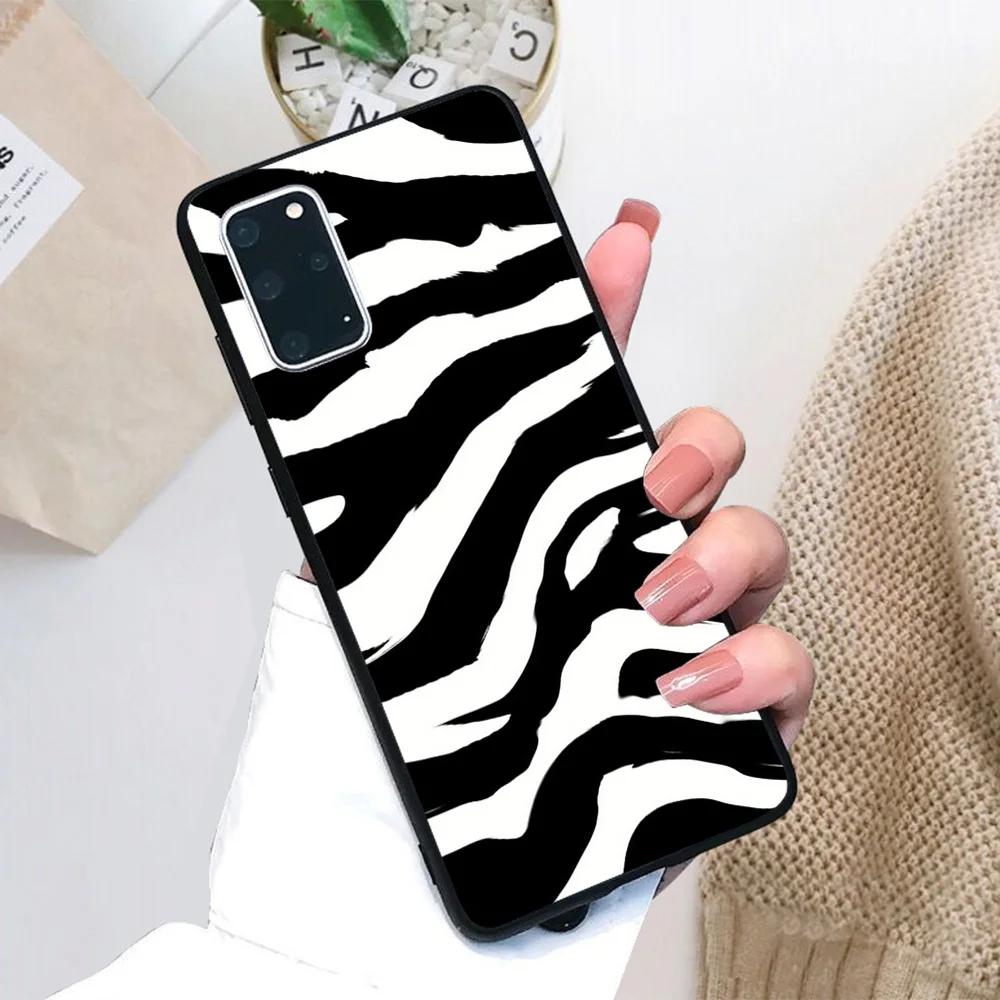 

For Samsung Galaxy Zebra print Soft TPU Black Border Samsung Galaxy Case
