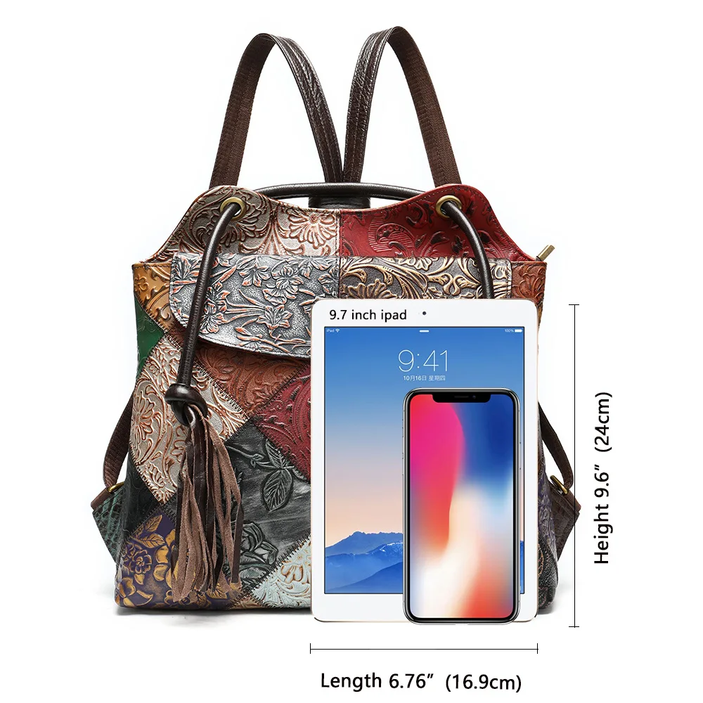 Рюкзак женский из натуральной кожи водонепроницаемый|Женские рюкзаки| |