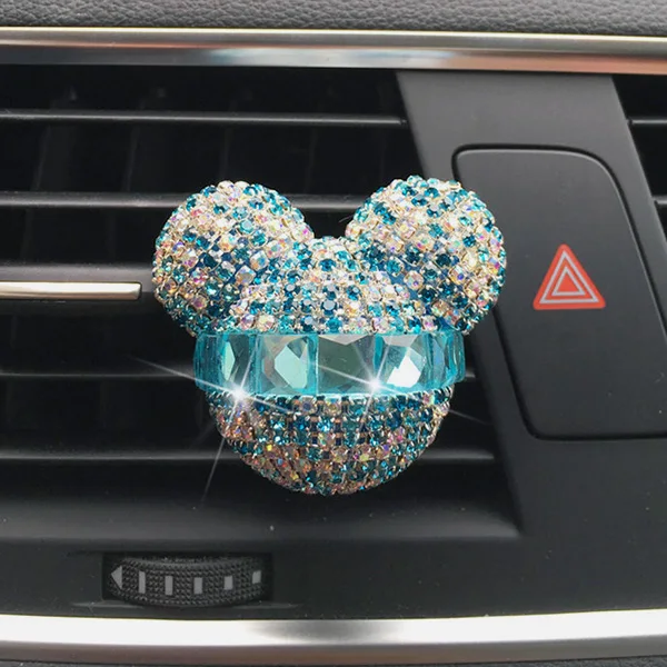 Blue Украшение автомобиля освежитель воздуха автомобиля авто выход духи клип автомобиль аромадиффузор Алмазный Bling автомобильные аксессуары интерьерные подарки - Название цвета: Blue