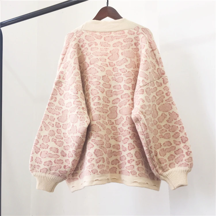 Женский вязаный свитер H.SA свободный однобортный Кардиган с рукавами-фонариками