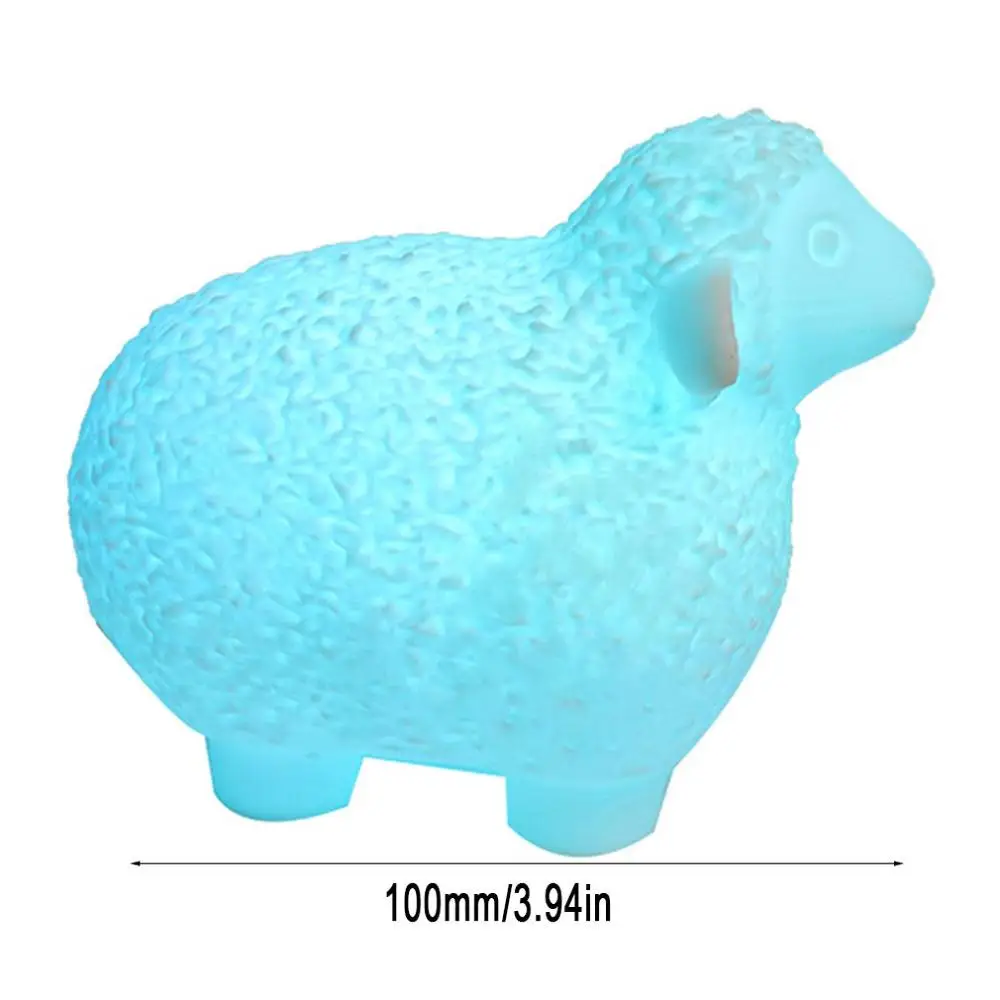 Красивое украшение Изысканная Печать Луна свет Led три D лампа в виде Овцы странная