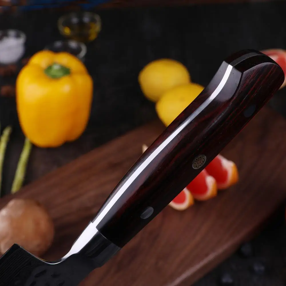 Японский нож шеф повара HAOYE vg10 из дамасской стали 8 5 дюйма кухонные ножи Gyuto