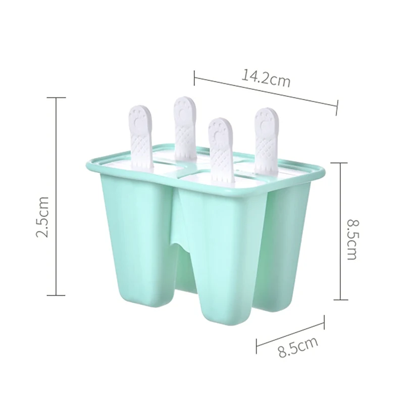 

1PC Homemade DIY Ice Cream Mold 4 6 Cells Ice Cube Molds Summer Popsicle Maker Kitchen Tools Randomly Color Lolly Mould