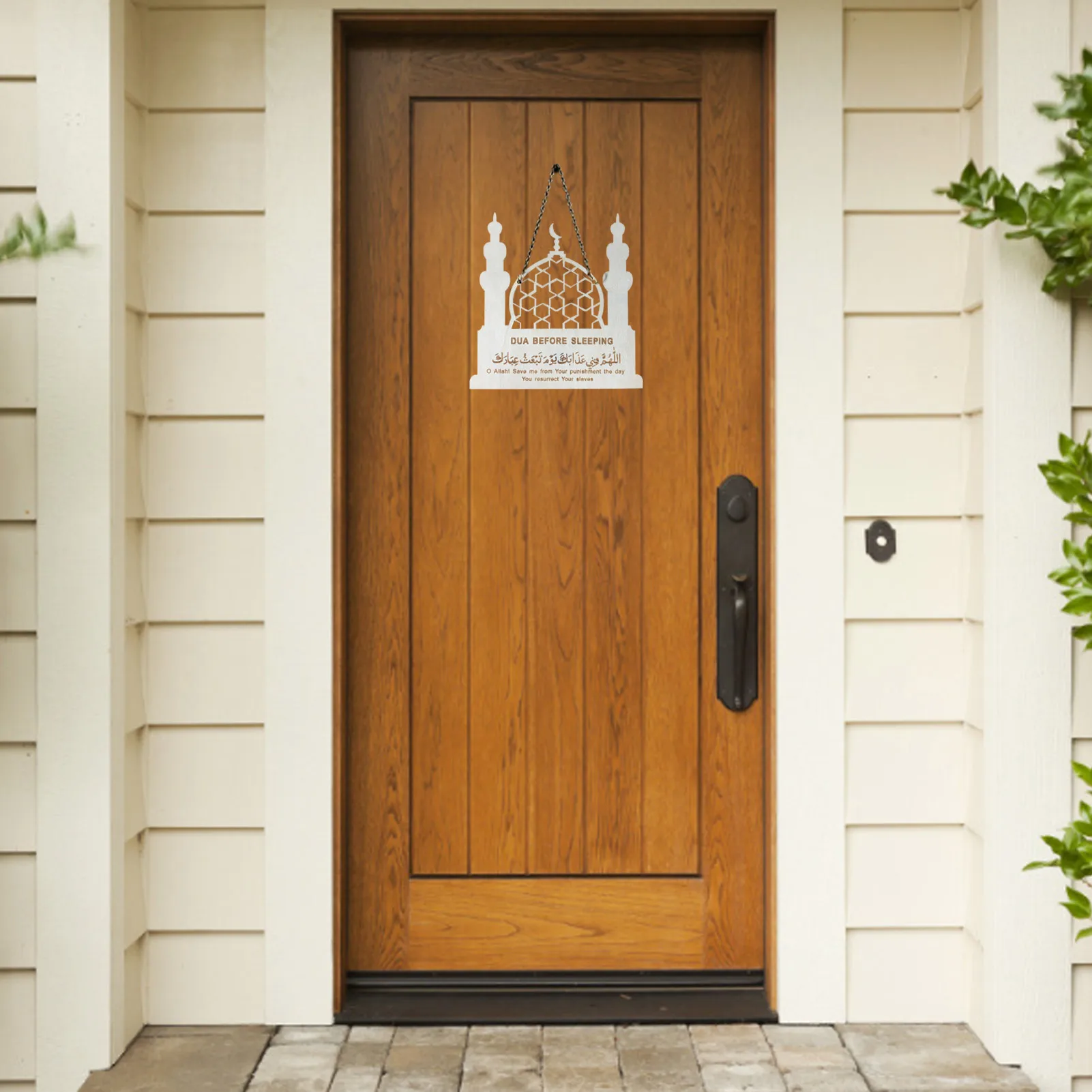 

Wood Prayer Ornament Ramadan Wooden Eid Mubarak For Home Decor Craft Festival Pendant Wall Door Furniture Woodcarving Decoration