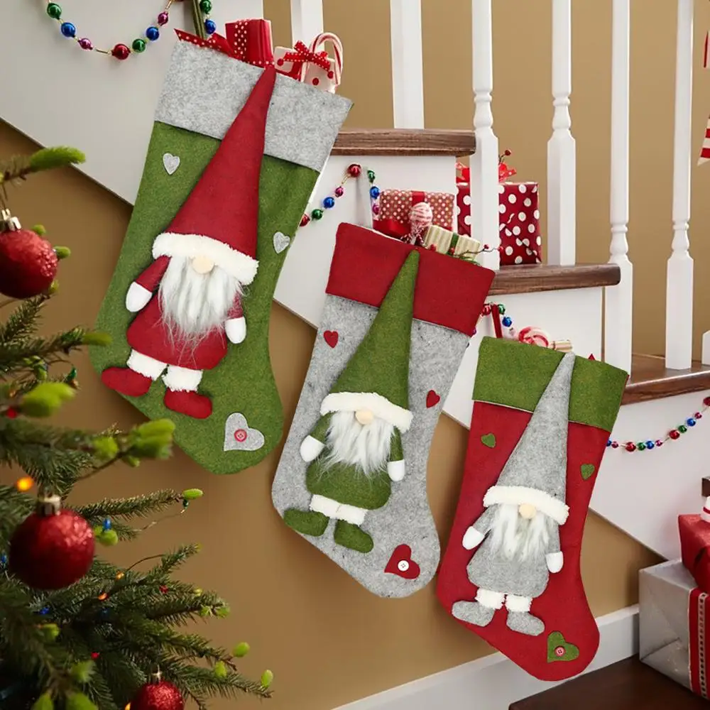 PATIMATE Рождественский чулок украшение на елку Рождественское для дома 2019 Navidad