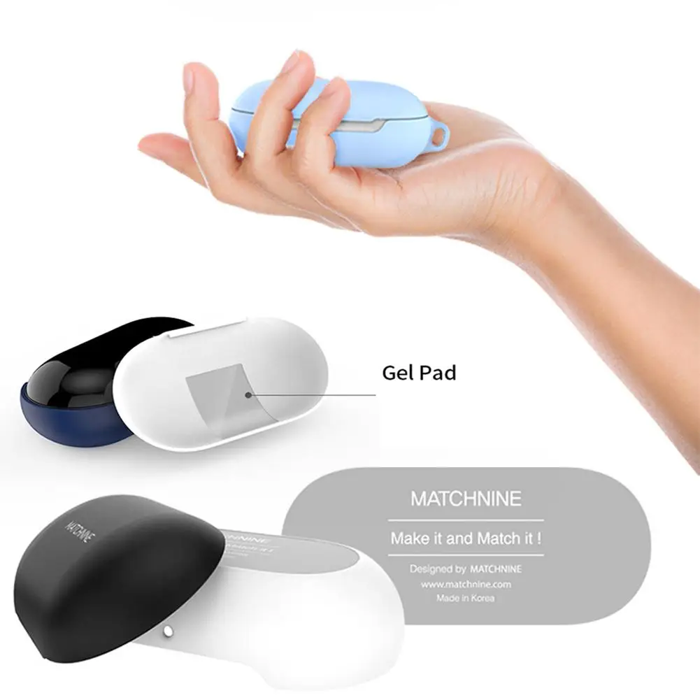 Силиконовый чехол книжка для наушников с защитой от падения водонепроницаемый