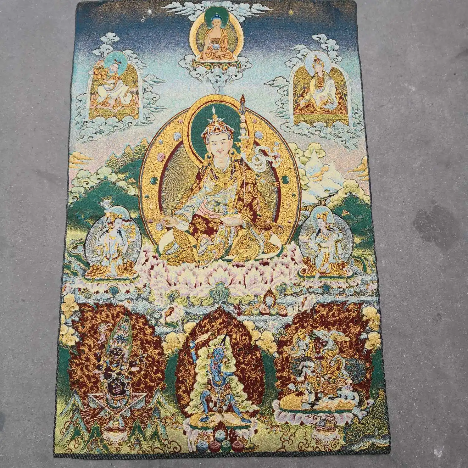 

Portrait Of Tibetan Buddha Thangka Guru Rinpoche