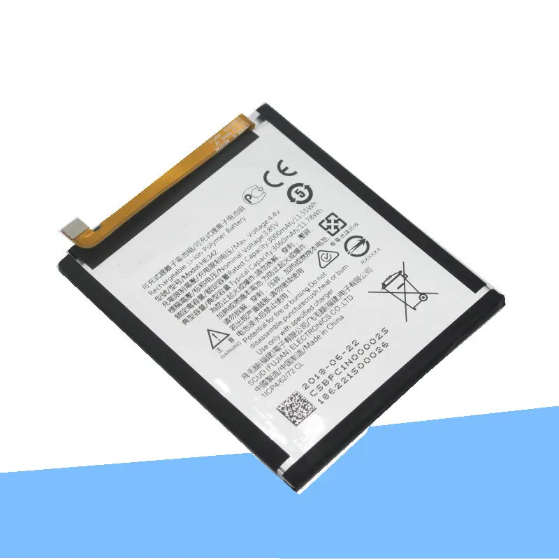 ISkyamS 10 шт./лот 3000 мАч HE342 Сменный аккумулятор для Nokia X6 2018 6 1 Plus TA 1099 X5 1109 5 мобильный
