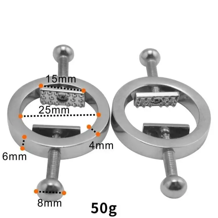 Металлическая секс игрушка для кормления грудью 2 шт. зажим груди из нержавеющей