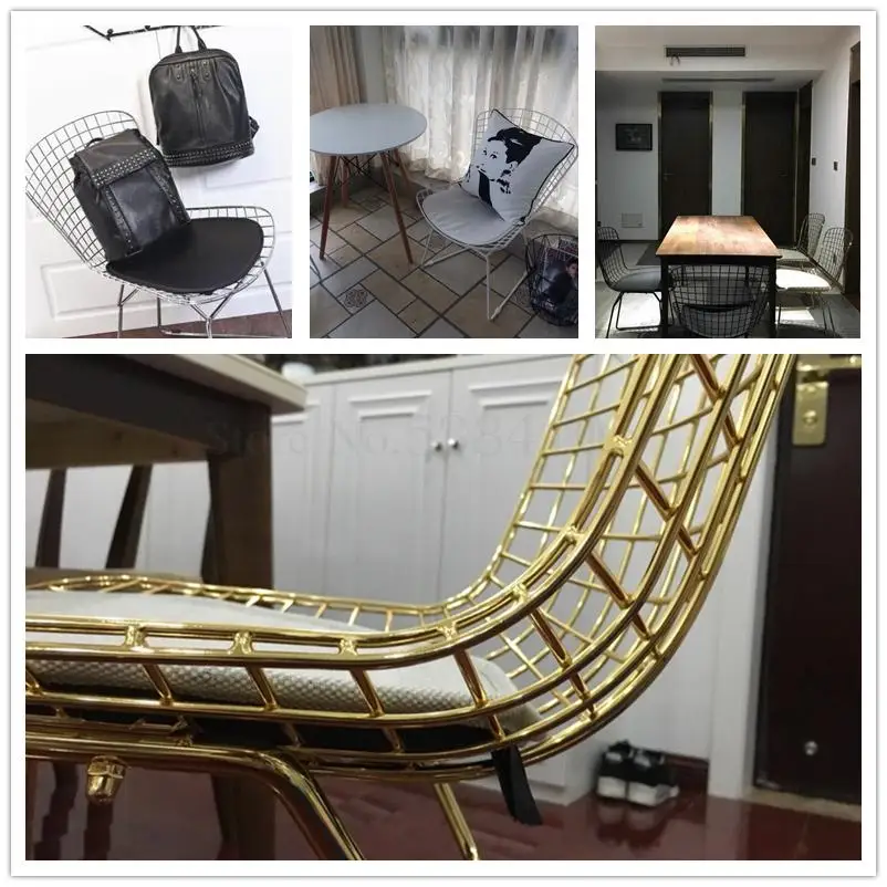 Дизайнерское креативное Кованое железное кресло оригинальное Сетчатое