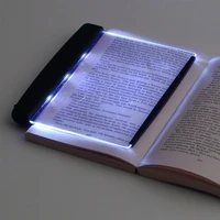 creative flat plate led book light reading night light portable travel dormitory led desk lamp eye protect indoor lighting