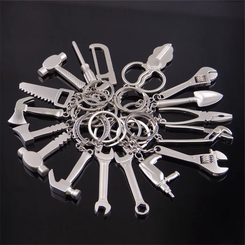 2019 модные инструменты брелоки гаечный ключ молоток пила топор электродрель