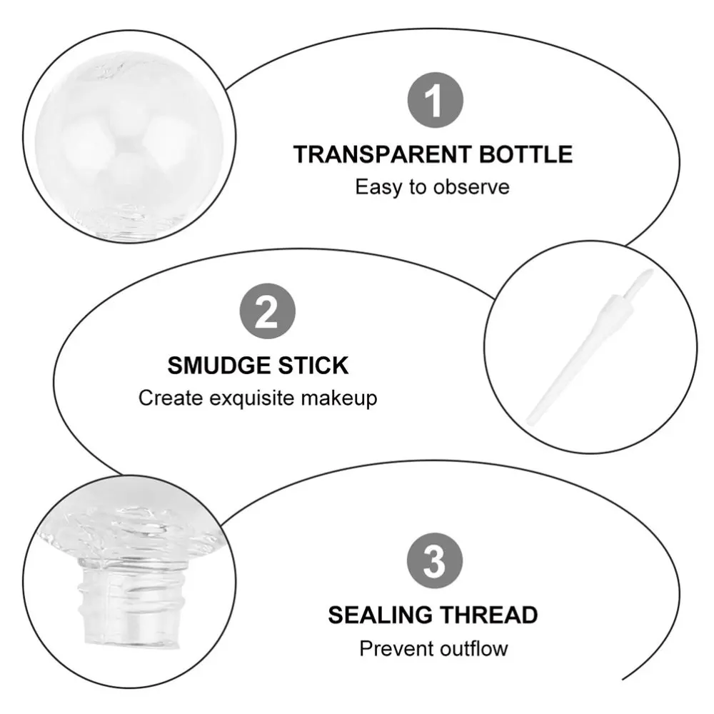 

20pcs 8ml Empty Tube Lip Gloss Bottle for (Pink, White)