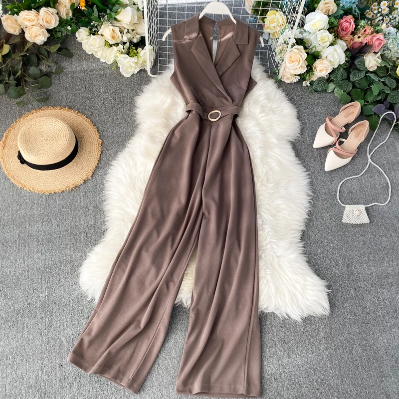 2019 Новая модная женская одежда костюм с воротником комбинезоны женские | Женская