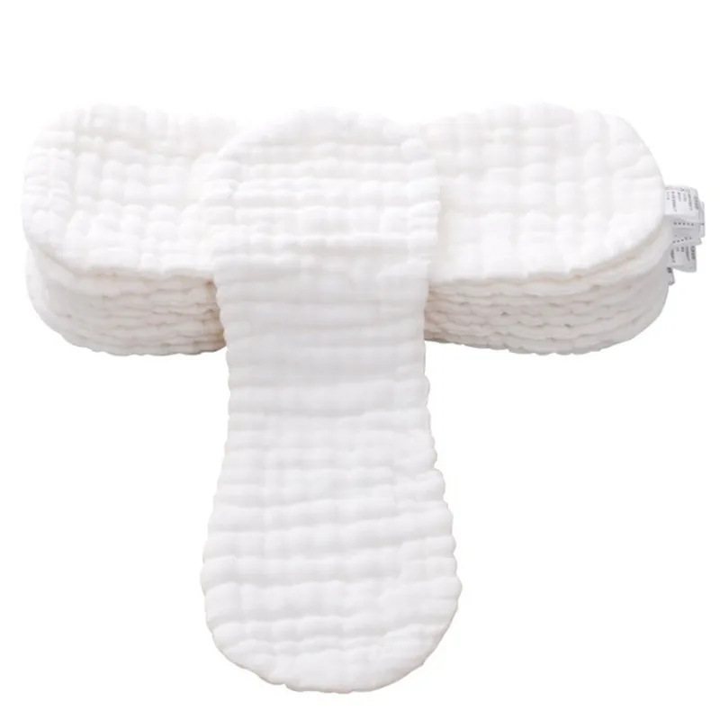 

5Pcs Cotton Reusable Nappy Inserts Washable Cloth Nappy Diaper Cover Wrap Liners Nappy Chaning Wholesale
