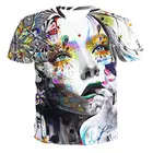 Футболка мужская с круглым вырезом, дышащая модная с 3D-принтом, с коротким рукавом, красивая, 2021