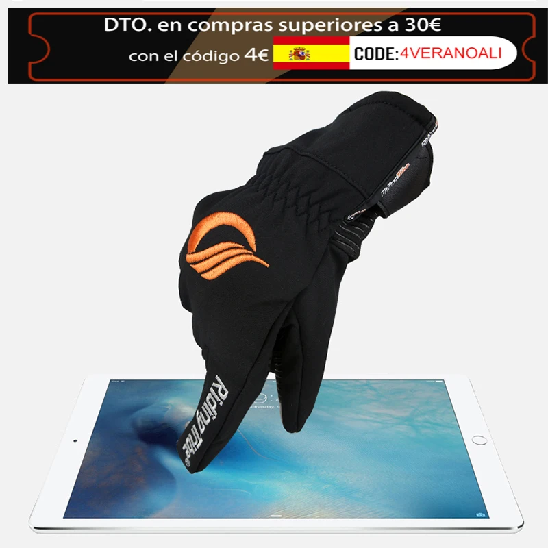 Мотоцикл soft Touch Экран перчатки для скутера Водонепроницаемый гоночный прихват