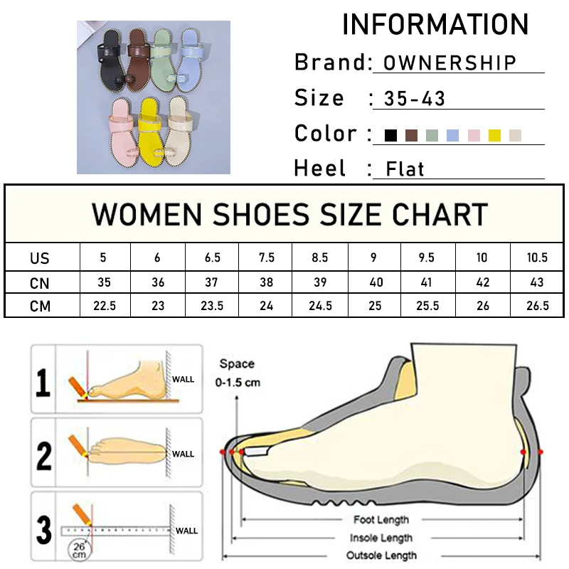 

2021 Women Flip Flops Female Summer Slippers Casual Colorful Slides Ladies Leisure Solid Fashion Flats Woman Footwear Plus Size