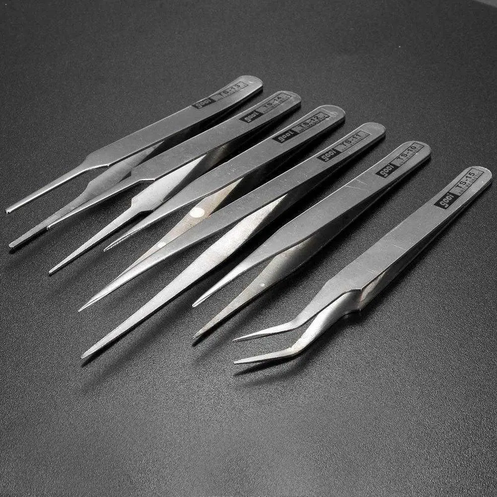 

6 шт., набор пинцетов для точных работ