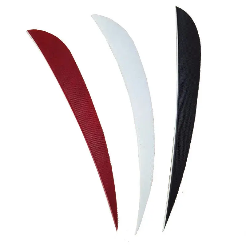 50 шт. 4-дюймовые наконечники для стрел из индейки натуральные правые крылья в