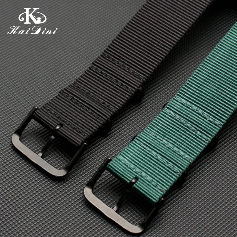 

Solid Color Army Sports Watch Band black For SRPD79 20 22mm Ring Buckle Nato Men Sport Sweatproof Waterproof nylon watch band