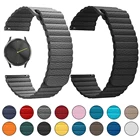 Ремешок кожаный для наручных часов Garmin Vivoactive 3 4 HR, магнитный браслет для Garmin Active Move подарок 2, аксессуары, 20 мм 22 мм