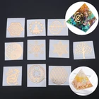 634D, 30 шт., 7 чакр, медная энергетическая башня, оргонитовый стикер, эпоксидная смола, изготовление ювелирных изделий