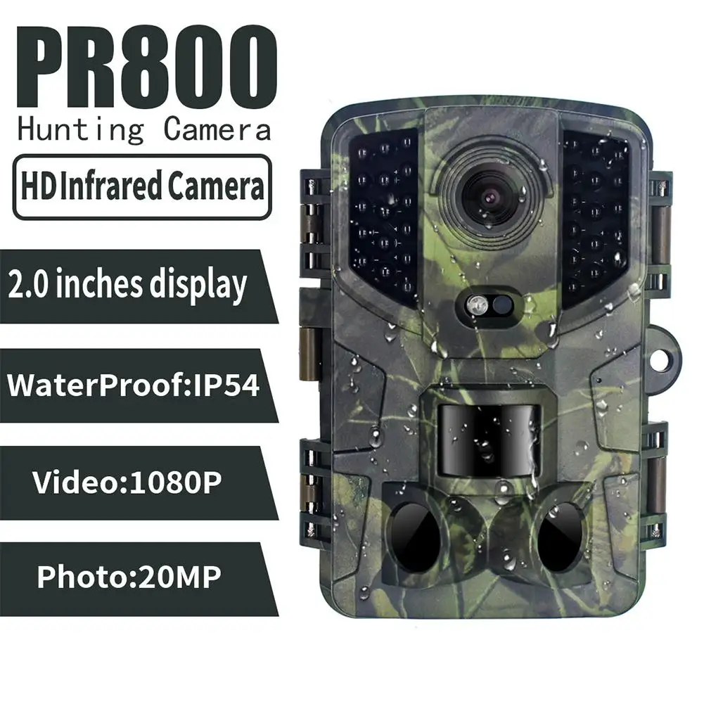 

Наружная охотничья тропа, камера 20 МП 1080P для дикой природы, фотокамера, инфракрасная беспроводная камера ночного видения для дикой природы,...
