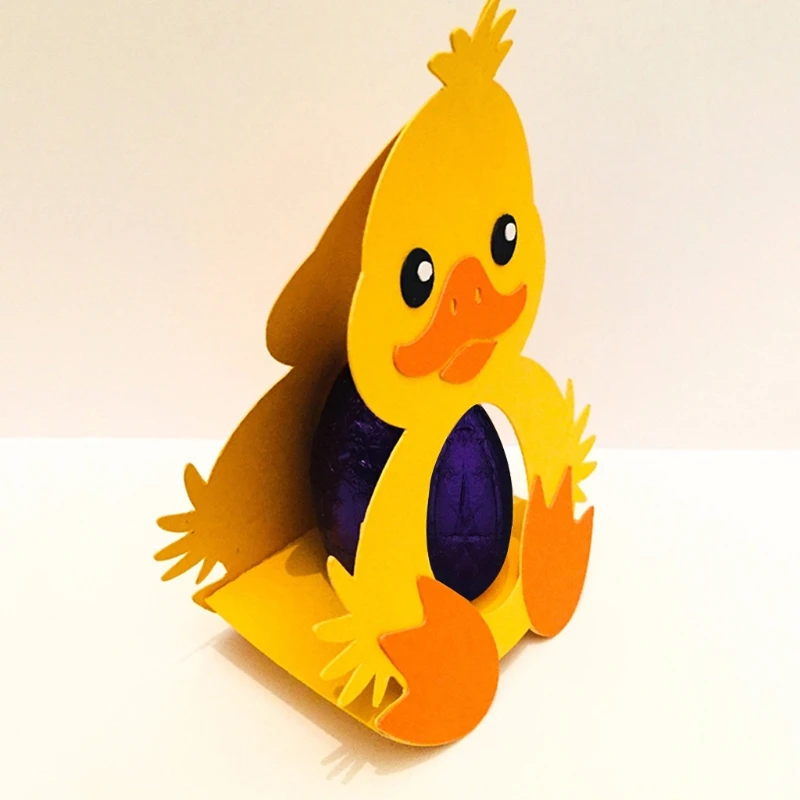 Пасхальная утка металлический Трафаретный вырубной штамп Скрапбукинг Сделай