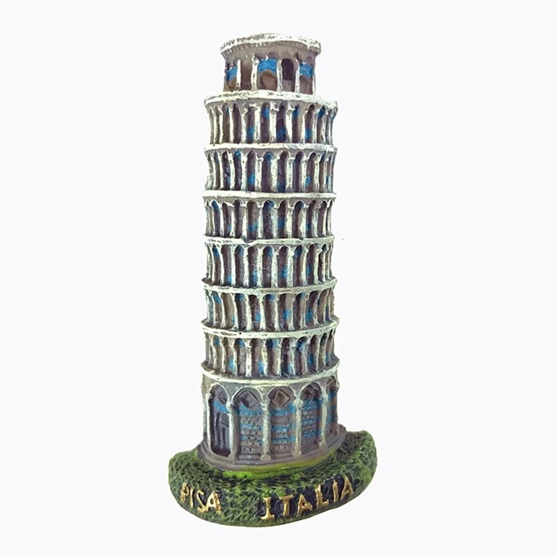 

New Hand-painted Leaning Tower of Pisa, Italy 3D Fridge 3D Fridge Magnets Tourism Souvenirs Refrigerator Magnetic Stickers Gift