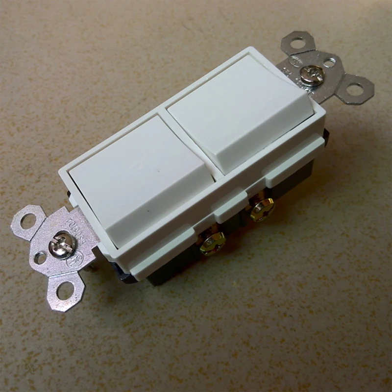 Переключатель в декоративном стиле однополюсный/однополюсный комбинированный