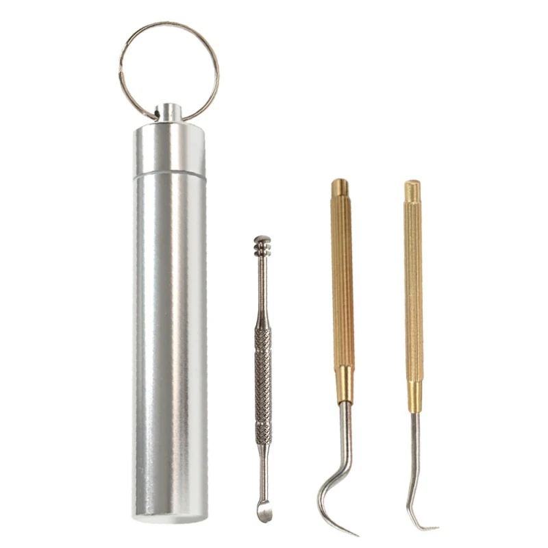 Портативный металлический комплект зубочисток из нержавеющей стали