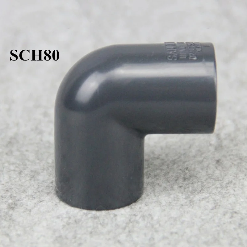 

US Standard ANSI SCH80 90Degree Elbow SxS Connector Irrigation PVC Pipe Fitting Connectors Plastic water pipe fittings 1 Pcs