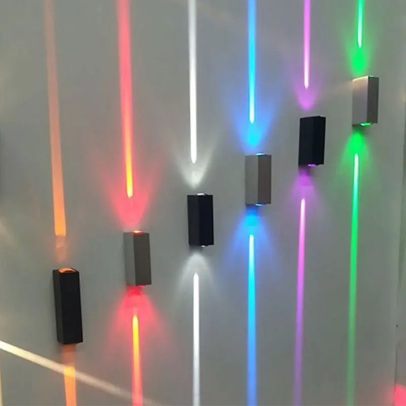 Line Beam Light Decorate LED wall lamps Up Down lighting Aluminum Indoor Outdoor IP65 lighting Red Blue Green Wall lamp