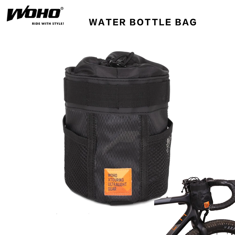 2019 WOHO "XTOURING" ULTRALIGHT BIKEPACKING ALMIGHTY CUP II GREY, Cycling Bicycle Water Bottle Bag for MTB ROAD