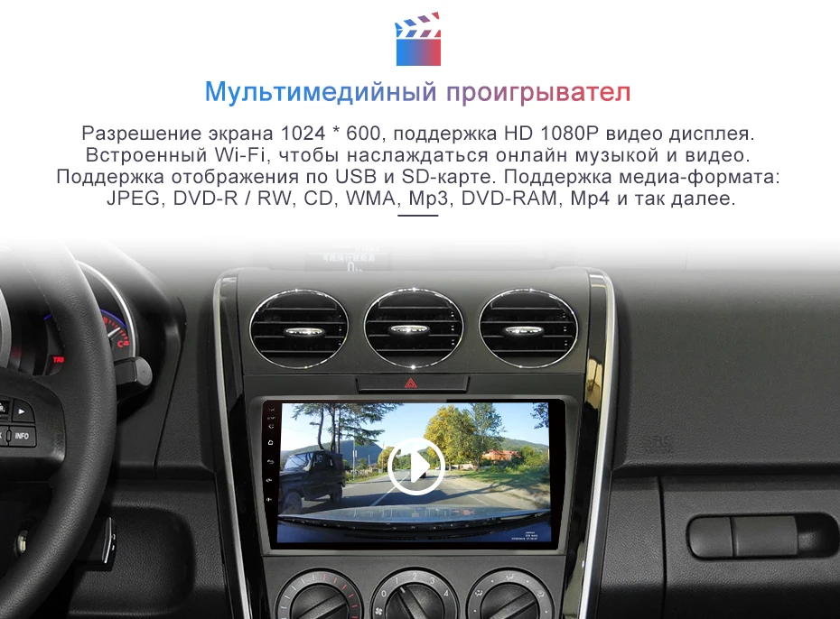 Junsun Android 9,1 для Mazda Cx-7 cx7 2008- Авто 2 Din Радио стерео плеер Bluetooth 2G+ 32G gps навигация без DVD слот