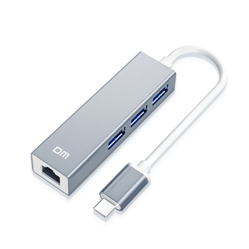 Тип C до 3 Порты и разъёмы USB3.0 высокое Скорость концентратор с 1000 Мбит/с Ethernet CHB013