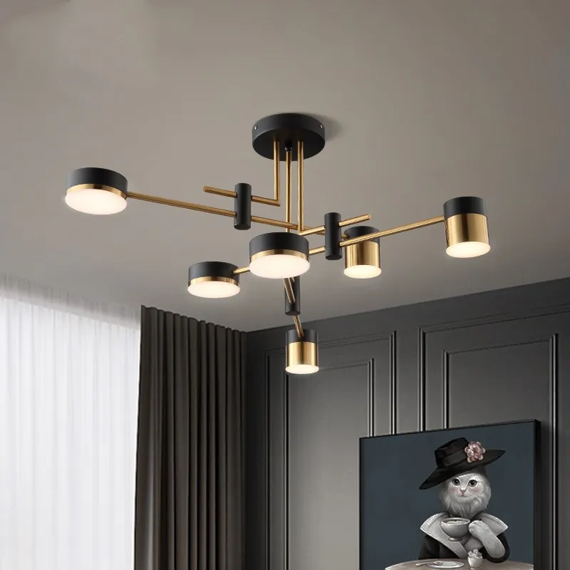 Светодиодная люстра Artpad современный декоративный металлический светильник для
