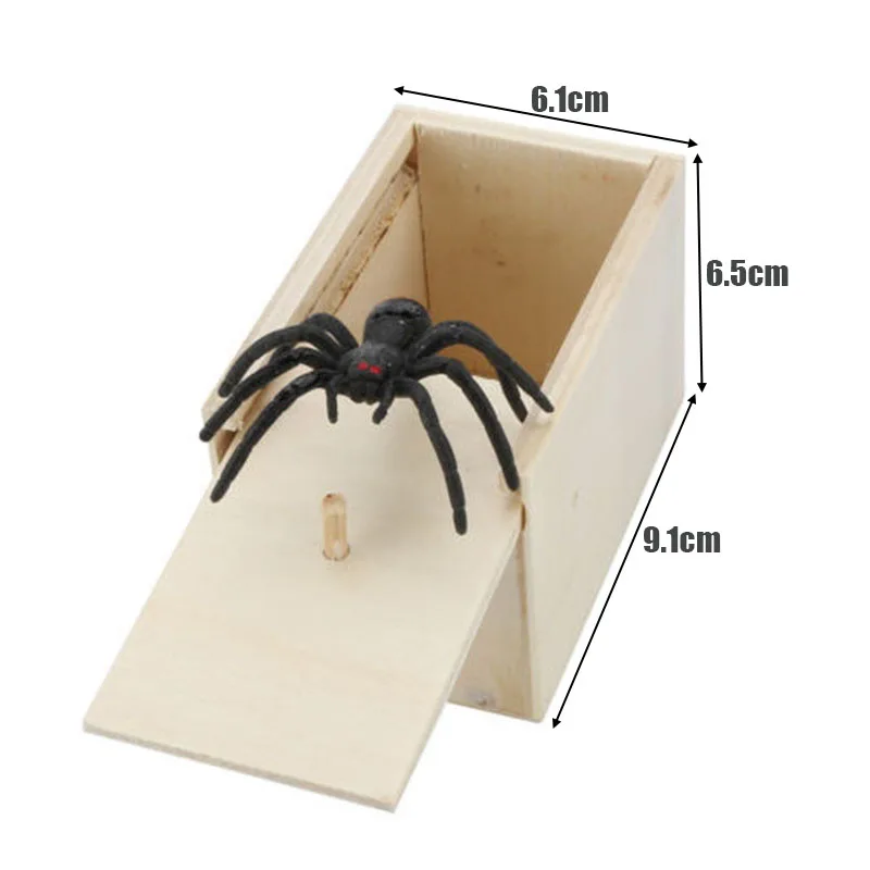 1 шт. деревянная коробка для шуток имитация паука|Реквизиты фотобудки| |