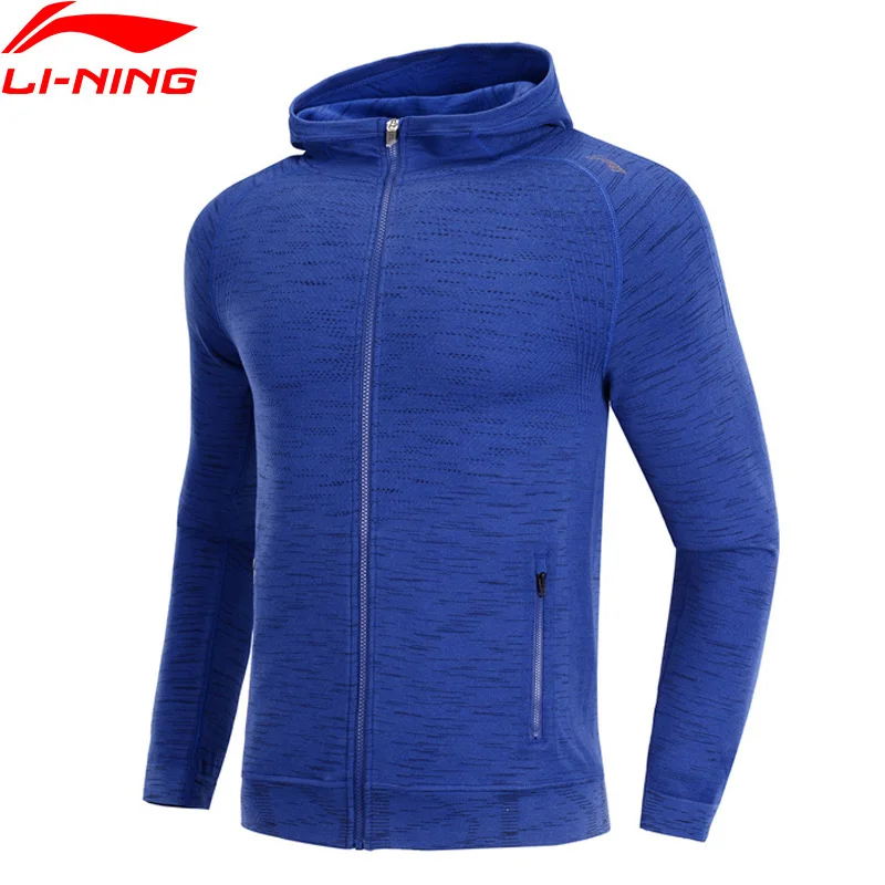 (Перерыв код) Li Ning Для мужчин Толстовка для занятий бегом тонкий хлопок вискоза