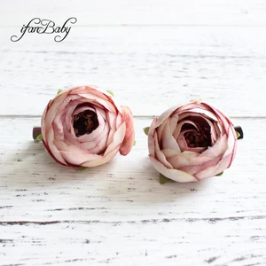 Детские аксессуары для волос, заколки с искусственными цветами для девочек