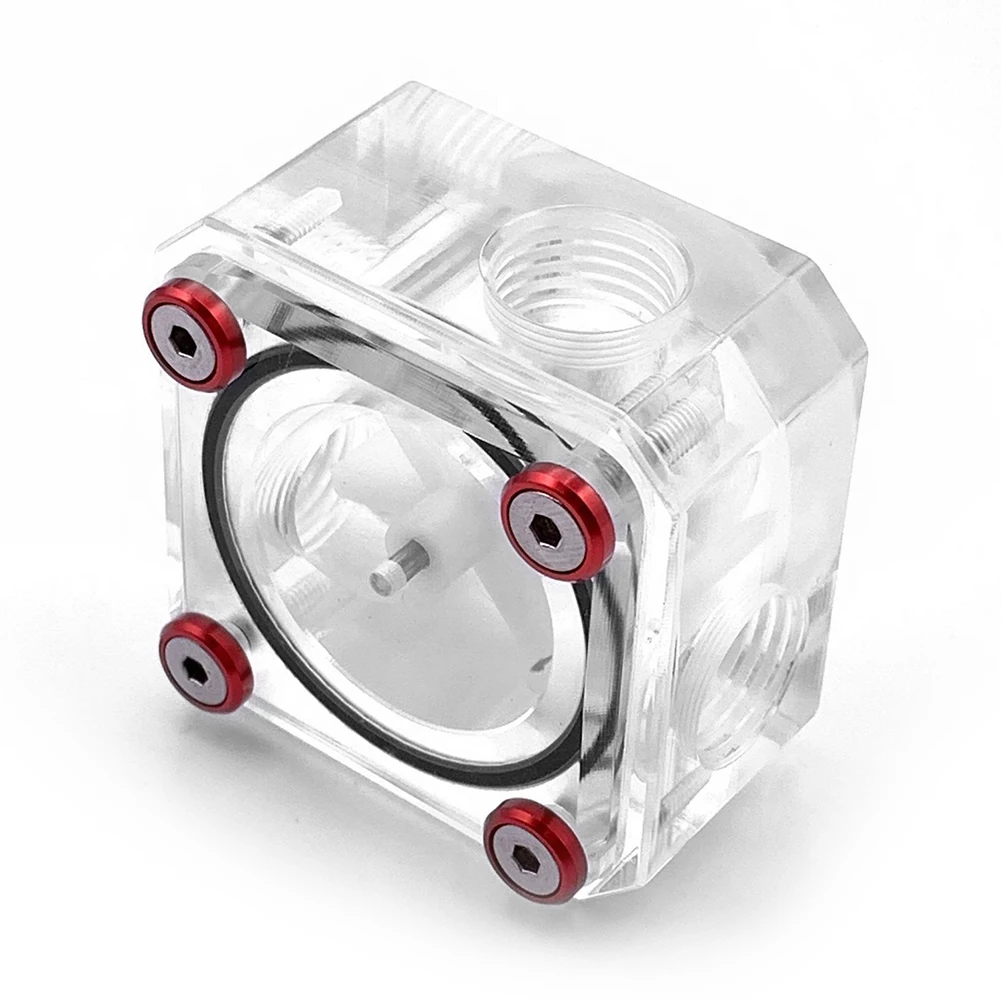 G1/4 резьба 6 крыльчатка 3 способа расходомер квадратный водяной индикатор для ПК