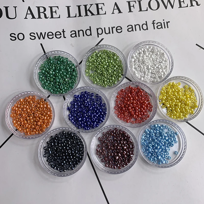 2000 шт очаровательные глазурные бусины непрозрачные стеклянные поставка DIY