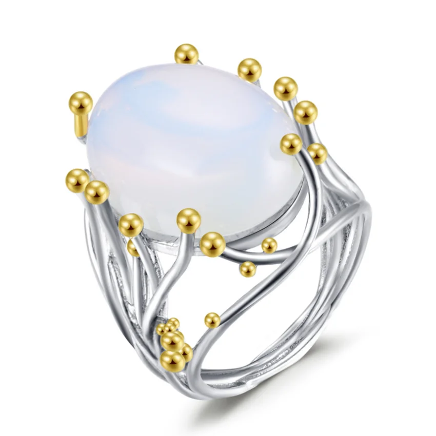 FYJS уникальный светильник цвета желтого золота овальной формы Луна Камень