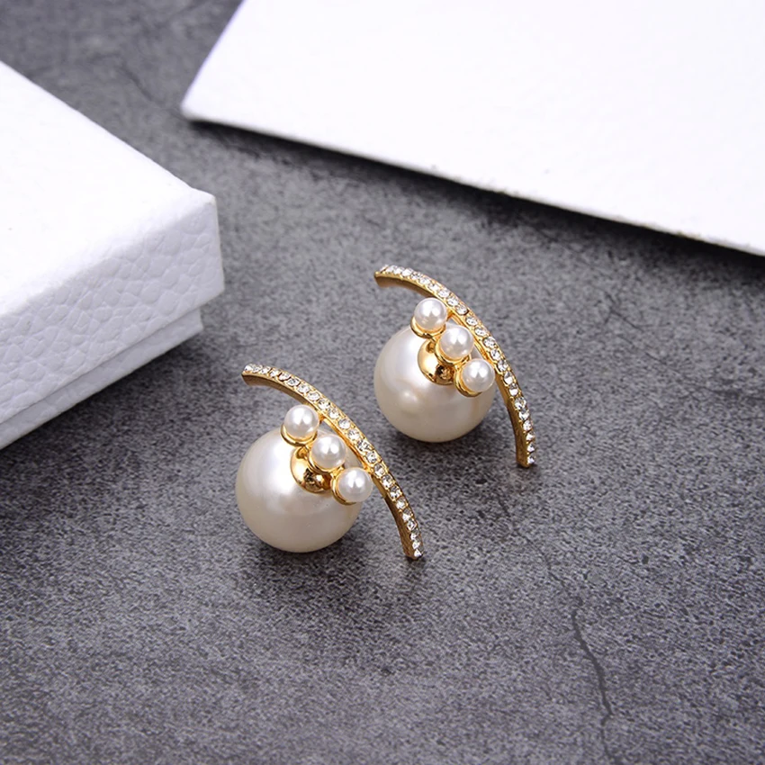 

New style pearl earrings charms fashion personality retro style Fine jewelry for woman 2021 trend new gifts for women Jewellery