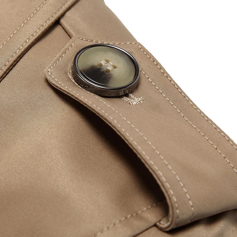 British Style trench coat men new autumn jacket overcoat slim fit mens casual fashion solid color windbreaker outwear hombre | Мужская