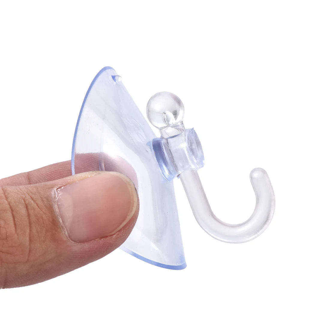 

uxcell Suction Cup Hooks 45mm Diameter Clear PVC Wall Hooks for Home Kitchen Bathroom, 24 Pcs